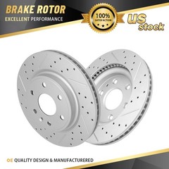 FrontDrilled Brakes Rotors For 2007-2016 GMC Acadia 2009-2017 Chevrolet Traverse