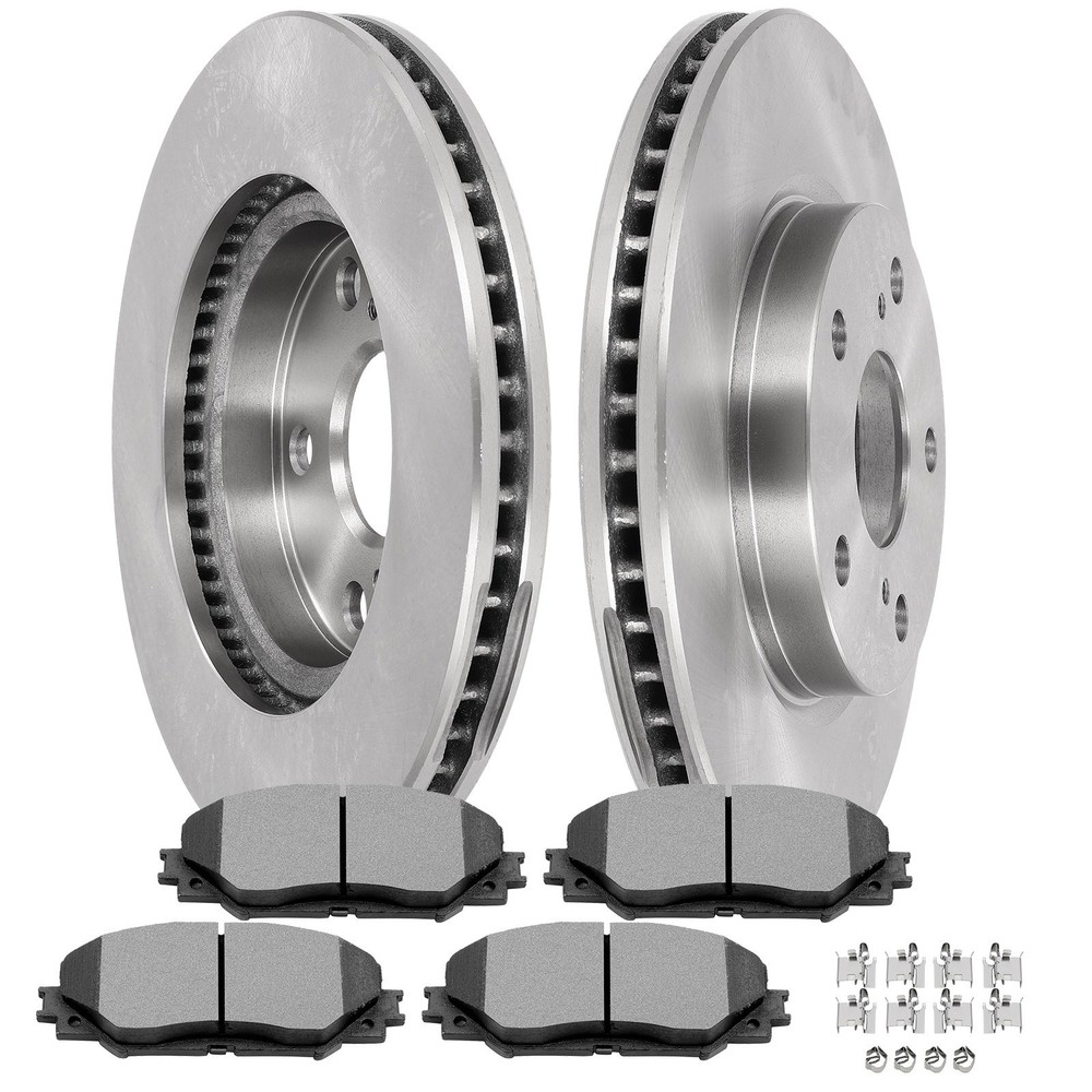 6X For Scion Xb 2008-2015 For Toyota Prius V 2012-2018 Front Brake Rotors Pads
