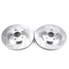 PowerStop Disc Brake Rotor Set – Fits Lexus IS250 2006-2015, Toyota Avalon 2005-