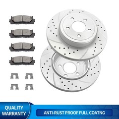 320mm Rear Vented Brake Rotors Pads Kits for 5.7L AWD Dodge Charger Challenger