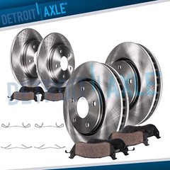 8pc Front Rear Disc Brake Rotors Ceramic Brake Pads for 2012 – 2018 Ford Focus