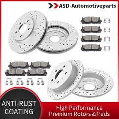 Fit for 2006-10 CHEVROLET Impala 303mm Front Rear Discs Rotors Brakes Pads Kits