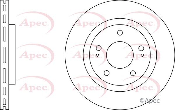 2x Apec Red Front Brake Discs 285mm Fits Mitsubishi Pajero Pinin MR334996
