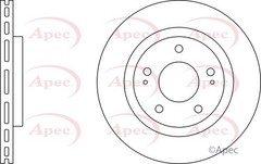 2x Apec Red Front Brake Discs 285mm Fits Mitsubishi Pajero Pinin MR334996
