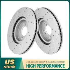 Front Drilled Disc Brake Rotors For Honda Pilot 2009 – 2015 Acura MDX RLX ZDX