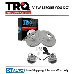 TRQ Performance Front Brake Pad & Rotor Kit Fits 01-02 Ford Explorer Sport Trac