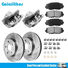 275mm Front Disc Rotors Brake Caliper Brake Pads for 12-17 Toyota RAV4 Scion xB