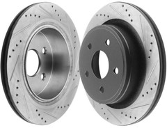 Rear Drilled Brake Rotors Ceramic Pads for 2005-2018 Dodge Ram 1500 5 LUG FL S28