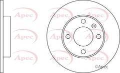 2x Apec Red Front Brake Discs 239mm Fits Seat Vw Arosa Polo Polo Van