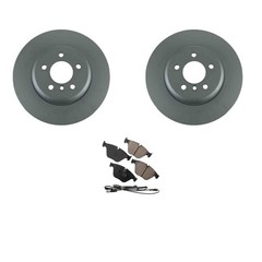 Zimmerman Front Rotors Akebono Euro Disc Brake Pads Kit For BMW F06 640i F10 535