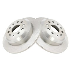 TRQ BRA78811 Disc Brake Rotors For Jeep Wrangler 2018-2024 Rear 68273464AA