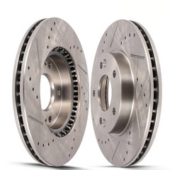 Front Soltted Brake Rotors For Hyundai Veloster 2012-2021 For Kia Forte5 15-2022