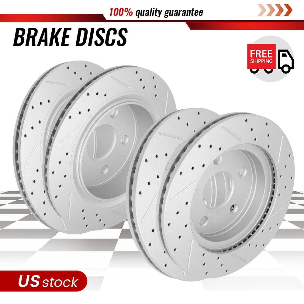 Front & Rear Brake Rotors Set of 4 for Dodge Durango 2002-2018 Ram 1500 5.7L V8