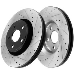 Front Rear Drilled Rotors Brake Pads for Chevrolet Traverse 2009 2010 2011-2017