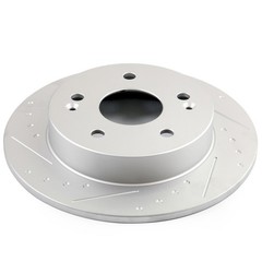 Front Rear Slotted Brake Rotors Discs For 2006 2007-2015 Acura ILX Honda Civic