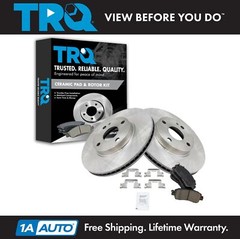 TRQ Front Posi Ceramic Disc Brake Pads & Rotors Kit for 16-16 Scion iA
