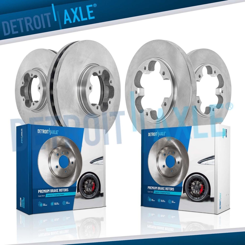 5 Lugs Front Rear Brake Rotors for Ford Transit-150 Transit-250 Transit-350 HD