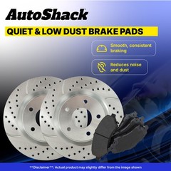 Front Drilled Brake Rotors & Pads for Dodge Grand Caravan Journey Ram C/V 3.6L