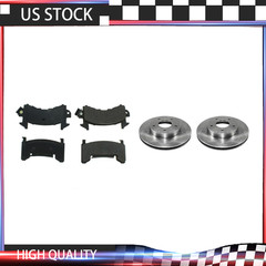 For 1979-1981 Pontiac Firebird Rear Brake Rotors And Metallic Brake Pads