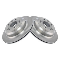 For Acura RL 2005-2012 TRQ BRA78309 Plain Vented Rear Disc Brake Rotors
