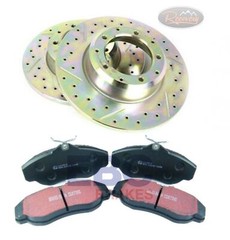 DISCOVERY 1 FRONT PERFORMANCE RECOVERY BRAKE DISCS & EBC PADS