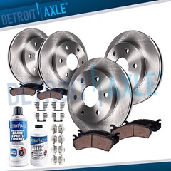 Front & Rear Disc Rotors + Brake Pads for Nissan Frontier Xterra Suzuki Equator