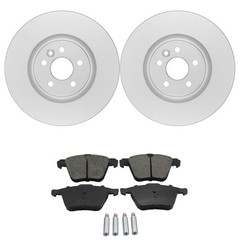 Bosch QuietCast Front Rotors & Ceramic Disc Brake Pad Kit For V70 XC70 L6 08-09