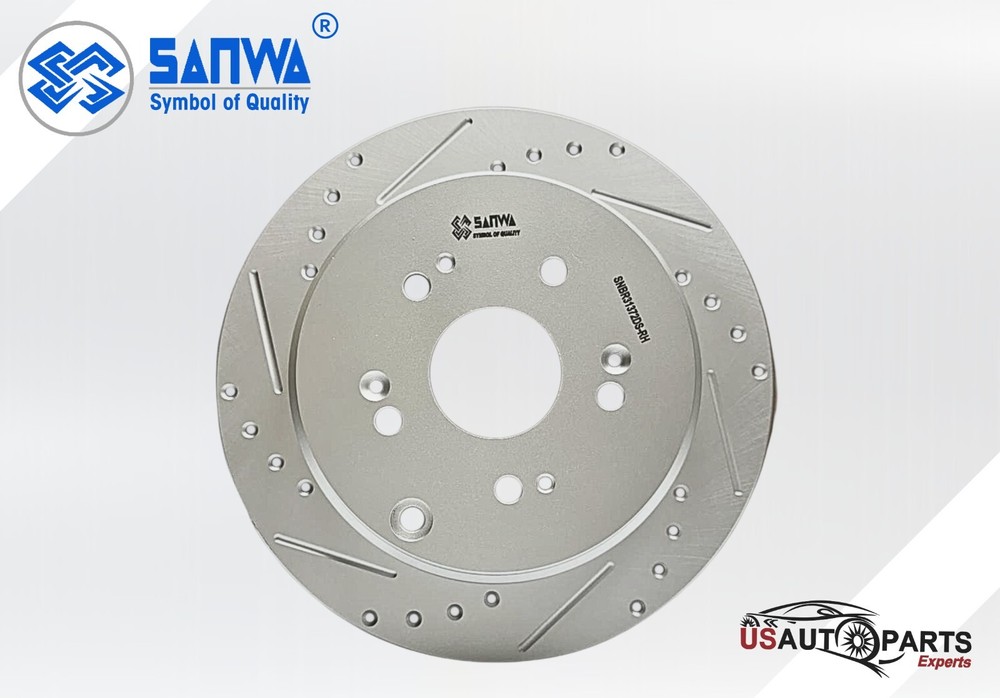 REAR RH BRAKE ROTOR SOLID & GEOMET COATED D&S 304mm FOR ACURA RDX 2005-2018 3.5L