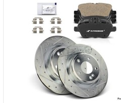 Disc Brake Pad and Rotor Kit Rear Power Stop TDK1446