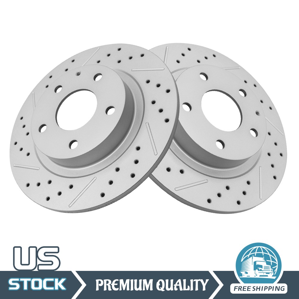 Rear Drilled Disc Brake Rotors for Mazda 6 2014 2015 2016 2017 2018 2019 – 2021
