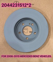 Gen Mercedes Left & Right Rear 2 Disc Brake Rotors W204 C230 C250 C300 USA