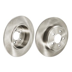 2x Rear Solid Rust Preventative Brake Rotors For Dodge Charger V6 3.6L 53021