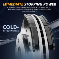 Rear Brake Rotors Pads Kit for Cadillac CTS 2008 2009 2010 2011 2012 2013 2014