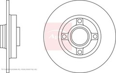 2X APEC Rear Brake Discs for PEUGEOT 307 CC 2003-09 249mm Solid DSK2288