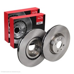 2X APEC Front Brake Discs for FIAT STILO Multi Wagon 2003-08 284mm Vented DSK651