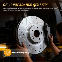 2PCS 328mm Front Drilled Disc Brake Rotors for 2011 – 2015 2016 2017 BMW X3 X4