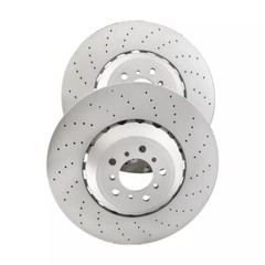 Fit 4.4L BMW M5 M6 F06 F10 F12 F13 Front&Rear Vented &Drilled Brake Disc Rotors