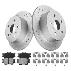 11.1in Rear Brake Rotors Brake Pads Kit fits Toyota Camry Avalon Lexus ES300h