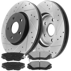 For Chevrolet Equinox Brake Rotors with Brake Pads Rear Disc Rotors 303mm