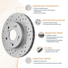 Rear 12.6 inch (320mm) Solid Disc Brake Rotors Set for 2020 – 2025 Ford Explorer