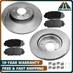 Front Brake Rotors and Pads Kit for 2009 – 19 Toyota Corolla 2009 – 14 Matrix