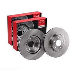 2x APEC Front Brake Discs For AUDI A4 B9 (8W2, 8WC) 40 TDI 2015- DSK3242