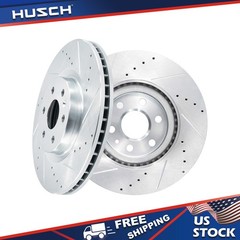 345mm Front Drilled Disc Brake Rotors For 2010 2011-2016 Cadillac SRX Saab 9-4X