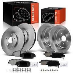Front & Rear Disc Brake Rotors & Ceramic Pads for Honda Pilot 2003-2008 V6 3.5L