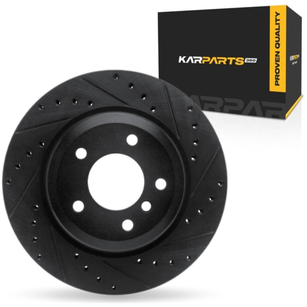 For BMW 135is 2013 Brake Rotor | Black | 324 mm. / 12.76 inch Outside Diameter