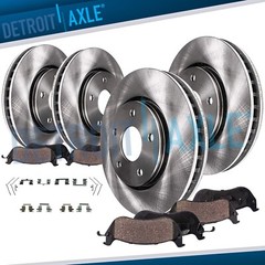 Front & Rear Brake Rotors + Ceramic Pads for 2009-2014 2016-2019 Nissan Maxima
