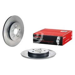 For Lexus CT200h 11-17 Brembo UV Coated Series Plain Solid Rear Brake Rotor