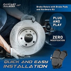 10.5″ Front Disc Brake Pad and Rotor Kit for 1988 1989 Buick Regal 2.8L