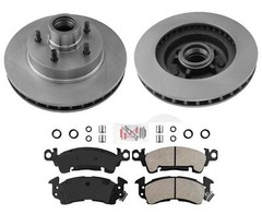 AmeriBRAKES Metallic Pads & Disc Brake Rotors For 1975-1992 Chevrolet G10 Van