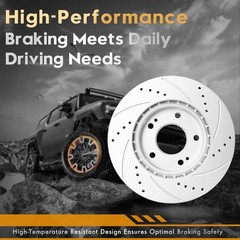 280mm Front Disc Rotors + Ceramic Brake Pad for Hyundai Elantra Kia Forte